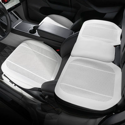 Seat Cushion Pro/Max/Ultra Summer | Seat cushion, seat cover - type-b-thin-pad-off-white-three-piece-set-for-the-whole-car