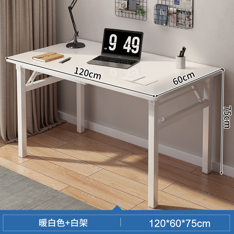 Mesa plegable simple casa de alquiler mesa de dormitorio Mesa DE TRABAJO escritorio plegable estudio de estudiante en casa Escritorio de escritura