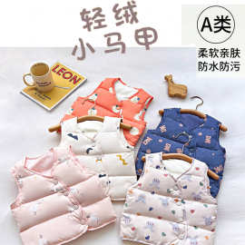 儿童羽绒马甲2025年新款秋冬装男童女童轻薄婴儿坎肩宝宝外穿背心