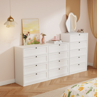 Drawer Cabinet Storage Cabinet Dresser Home Living Room Bedroom Wrought Iron Cabinet Simple Bedside Side Cabinet Drawer Chest of Drawers Cabinet