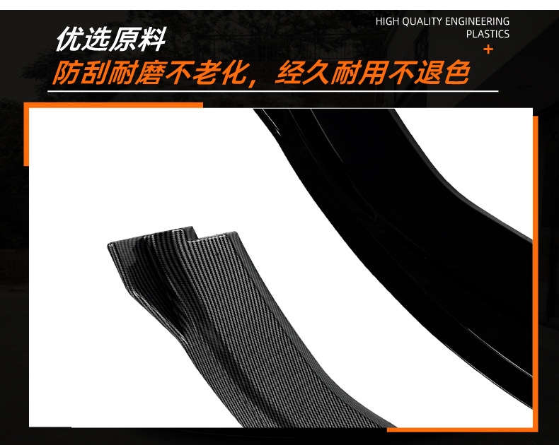 Suitable for Audi A6 S6 C7 late-model Sline 16-18 front bumper, front lip, front spoiler, small body kit modification