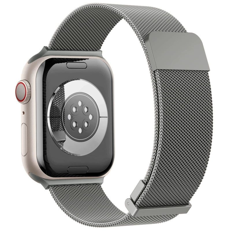 Подходит для Apple Watch двойный магнитный миланский ремешок, Apple Watch S10/9, магнитный миланский сетчатый ремешок