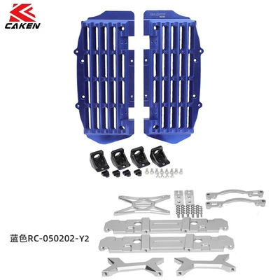upgrade protection, Motorcycle Safety Supplies - suitable-for-ktm-original-fan-reinforced-water-tank-protection-blue-rc-050202-y2-05