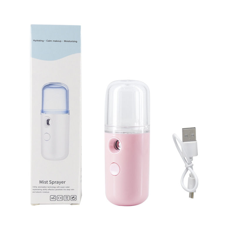 Nano Pulverizador de Bolas Pequeñas, Dispositivo Hidratante Portátil, Humidificador, Vaporizador Facial de Mano, Agua Desinfectante con Ácido Hipocloroso image 12