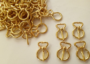Inner Mongolia Saddle Belly Buckle Brass Ring Horse Bridle Brass Ring Horse Buckle Mongolian Horse Harness Accessories