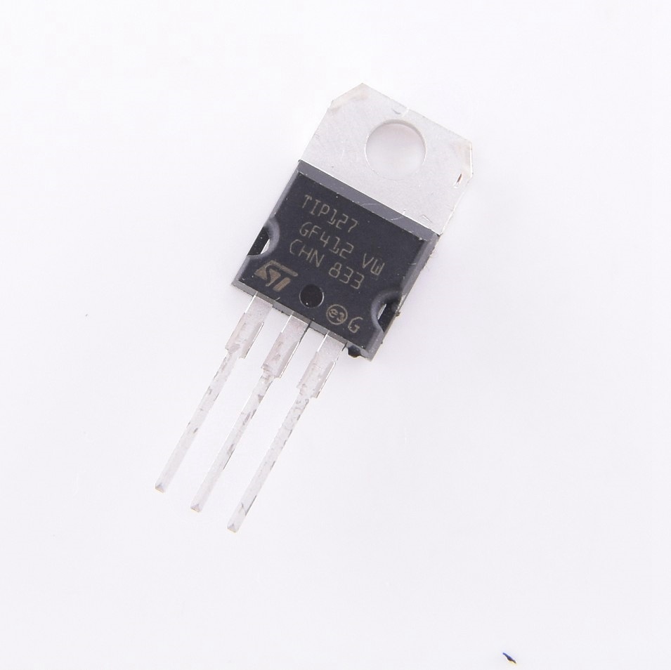 大芯片TIP127 达林顿PNP晶体管 1.3mm厚散热片5A 100V 直插TO-220