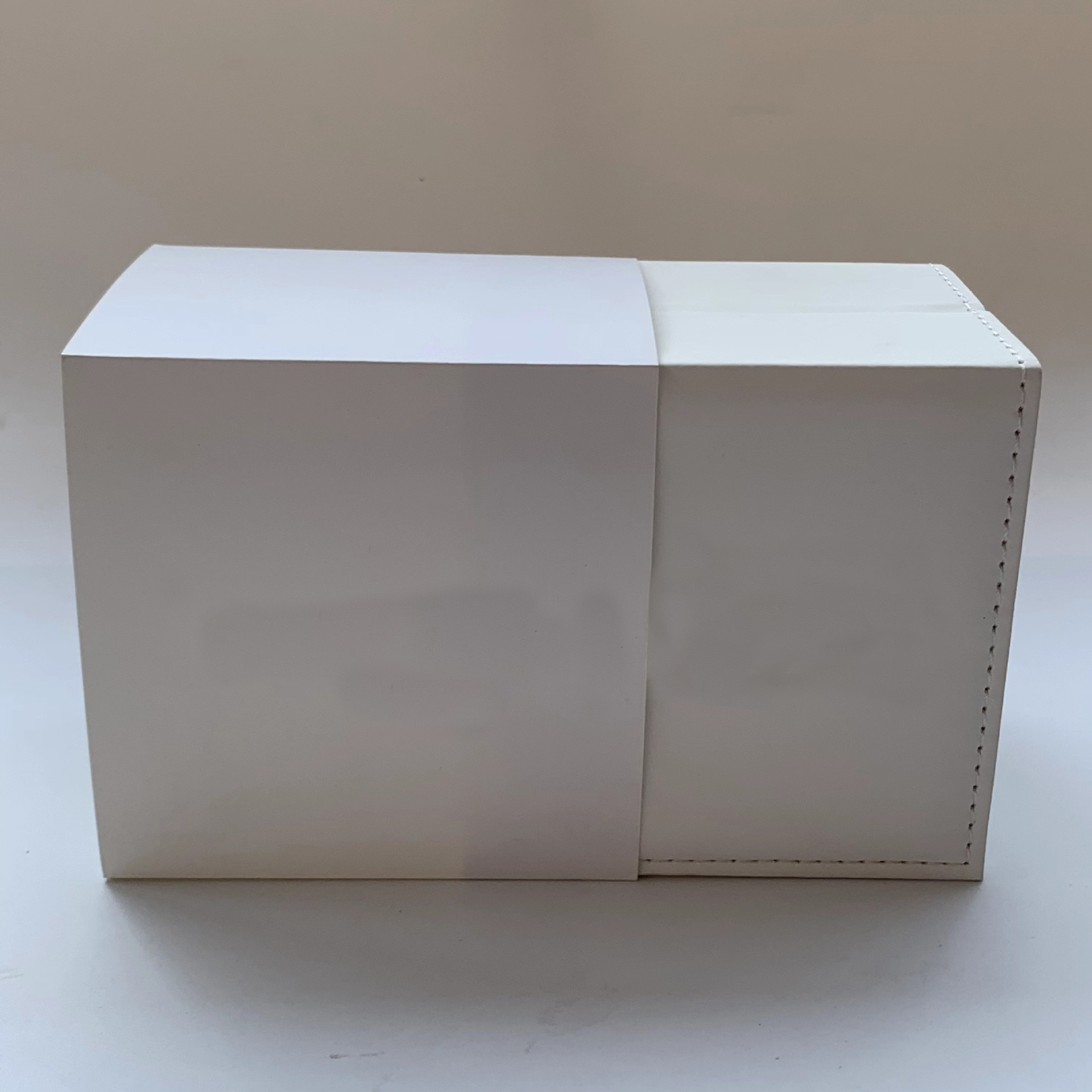 Pu Leather Watch Box Watch Box Double Color Watch Packaging Box High-End Watch Box Can Be Printed with Logo