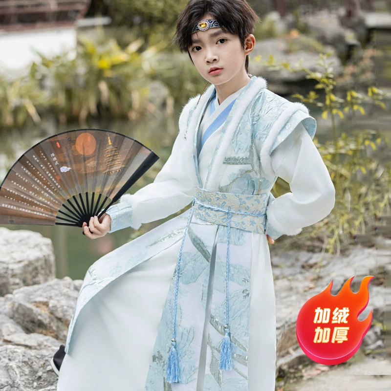 Костюм для мальчиков Китайский костюм костюм зимний бархат