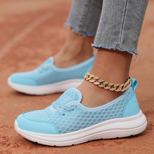 Casual shoes women's new mother shoes, light walking shoes, light breathable, step-on outdoor women's shoes