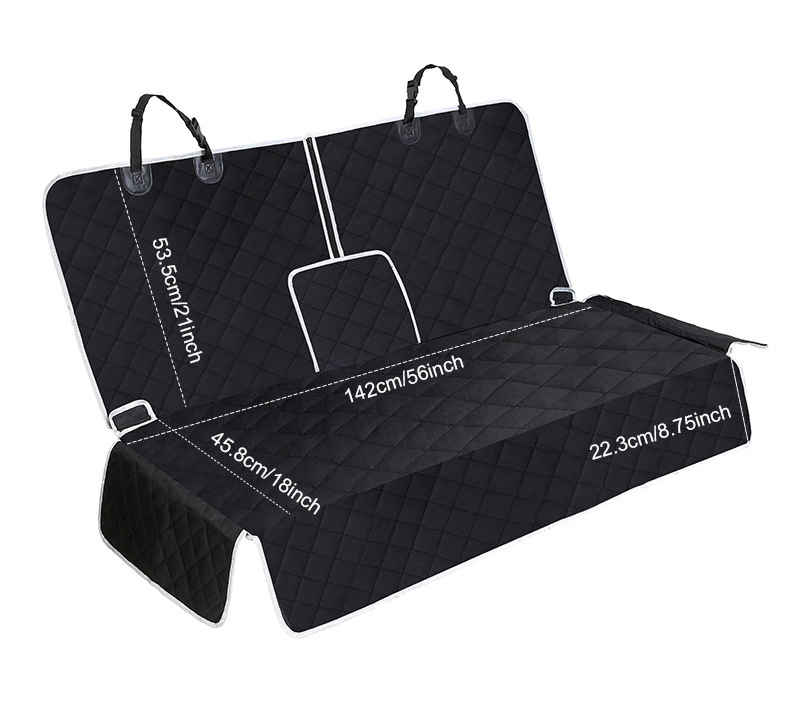 Car Rear Seat Cushion 600D Oxford Cloth Waterproof Pet Cushion Thickened Wear-Resistant Cat and Dog Mat Car Seat Cushion