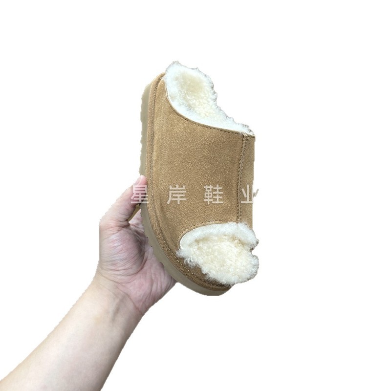 河南桑坡村新款羊毛拖女鞋隐形增高一字拖鞋|undefined