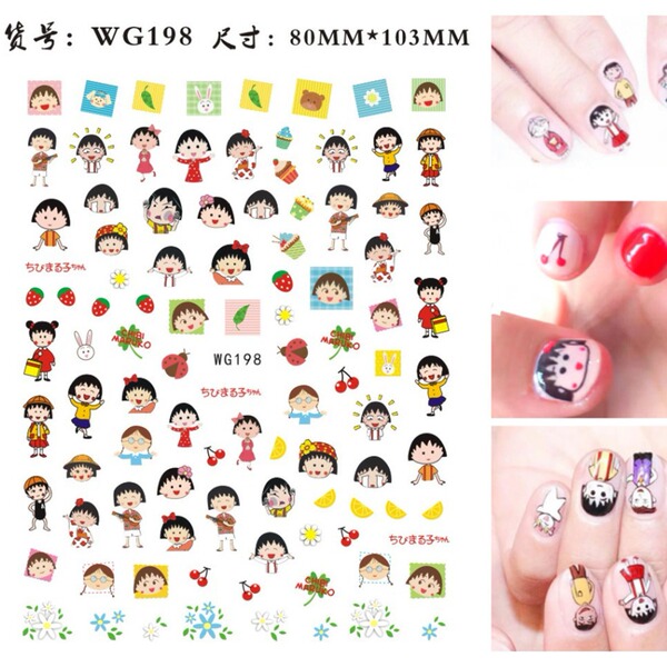cartoon nail stickers for nails
