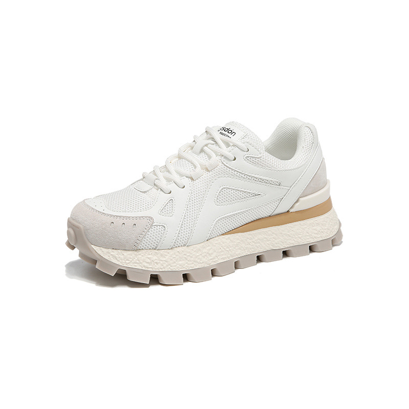 Zapatos de entrenamiento para mujeres 2025 nuevo otoño suave pequeño hombre casual zapatos de skate Gump pequeños zapatos blancos