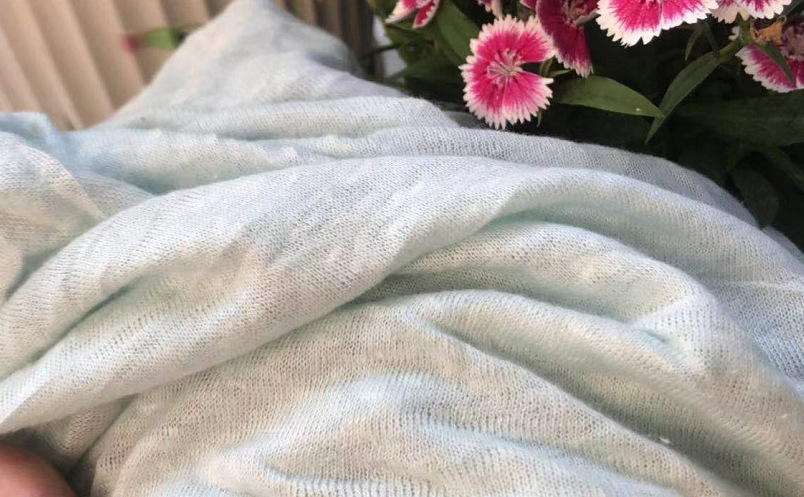 重磅欧洲JIN口设计师面料针织纯亚麻嫩绿色夏防晒开衫亲肤服