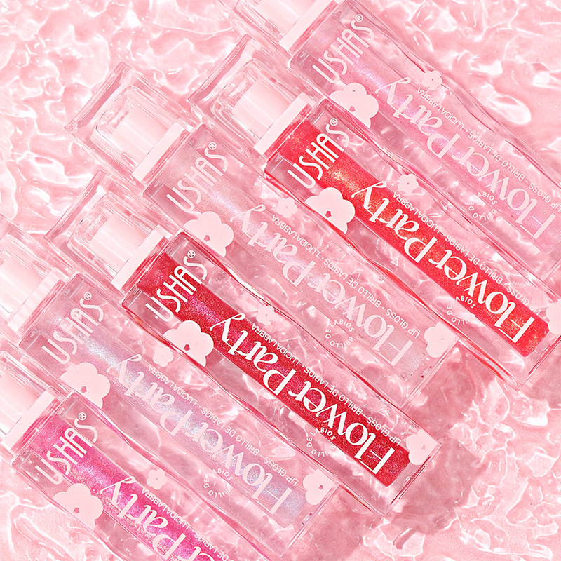 USHAS explotador transfronterizo spot lipstick lubricante hidratante transparente no mancha esmalte labial miel labial