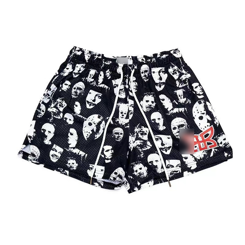 American Basketball Pants Movie Characters Shorts Men's and Women's Summer Trendy Casual Outdoor Four-point Knee Quick-drying Mesh Pants