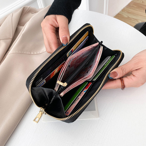  cross-border crocodile pattern women's handbag PU clutch business women's long wallet large capacity clutch bag trend