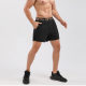 Muscle Shorts Men's Double Layer Liner Elastic Comfortable Running Basketball Sports Casual Shorts 3-point Pants Fashion