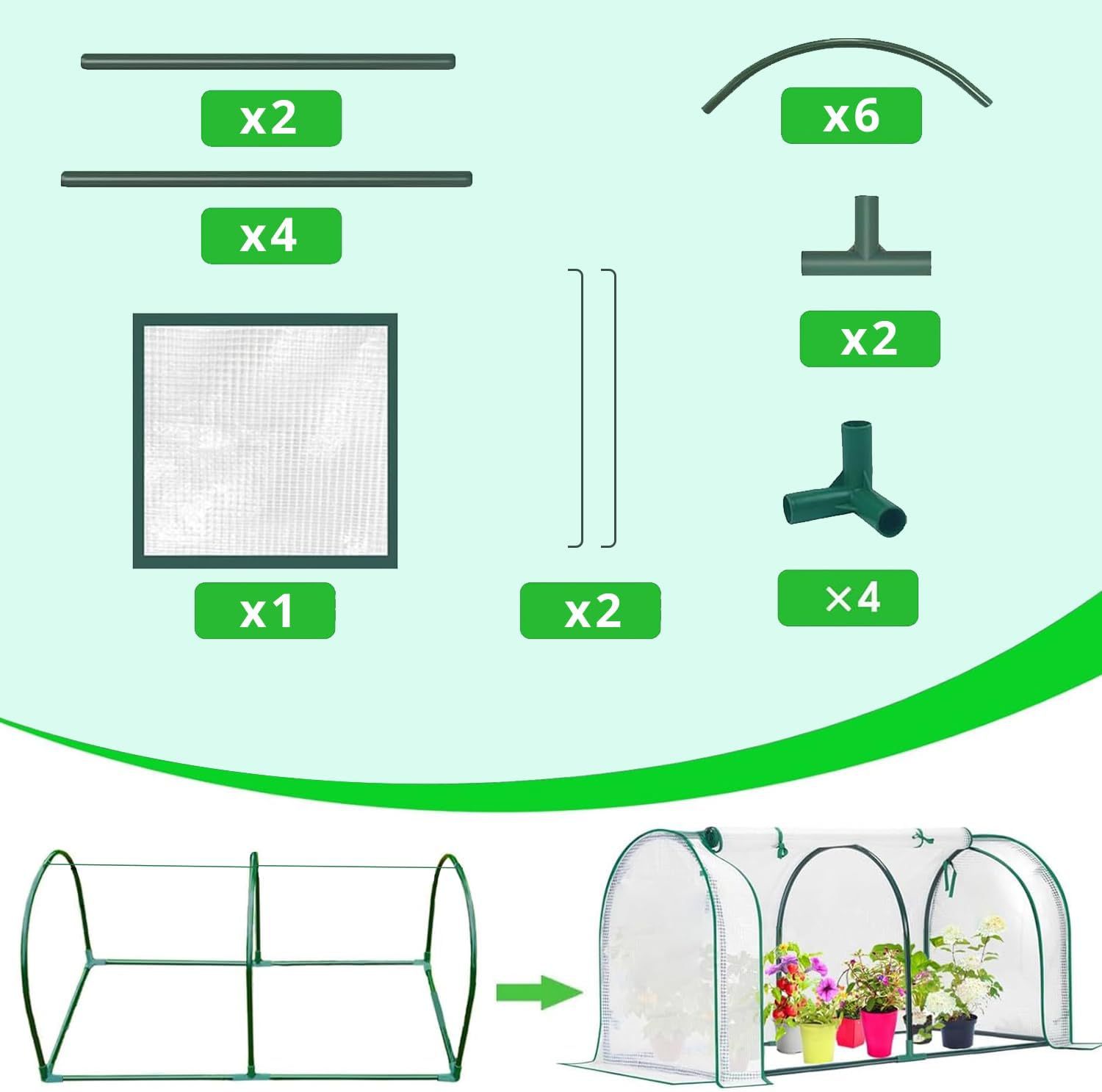 Serre de jardin avec fermeture éclair pour plantes et semis_voghion.com