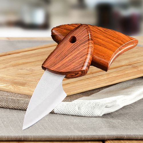 Wooden fish knife, small fat dolphin knife, sharp mini pocket knife, convenient outdoor camping travel companion