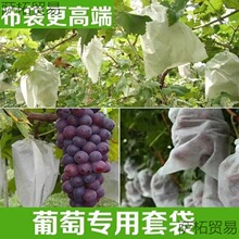 【带抽绳】无纺布葡萄套袋防虫防鸟防雨水果网袋水果透气保护套袋