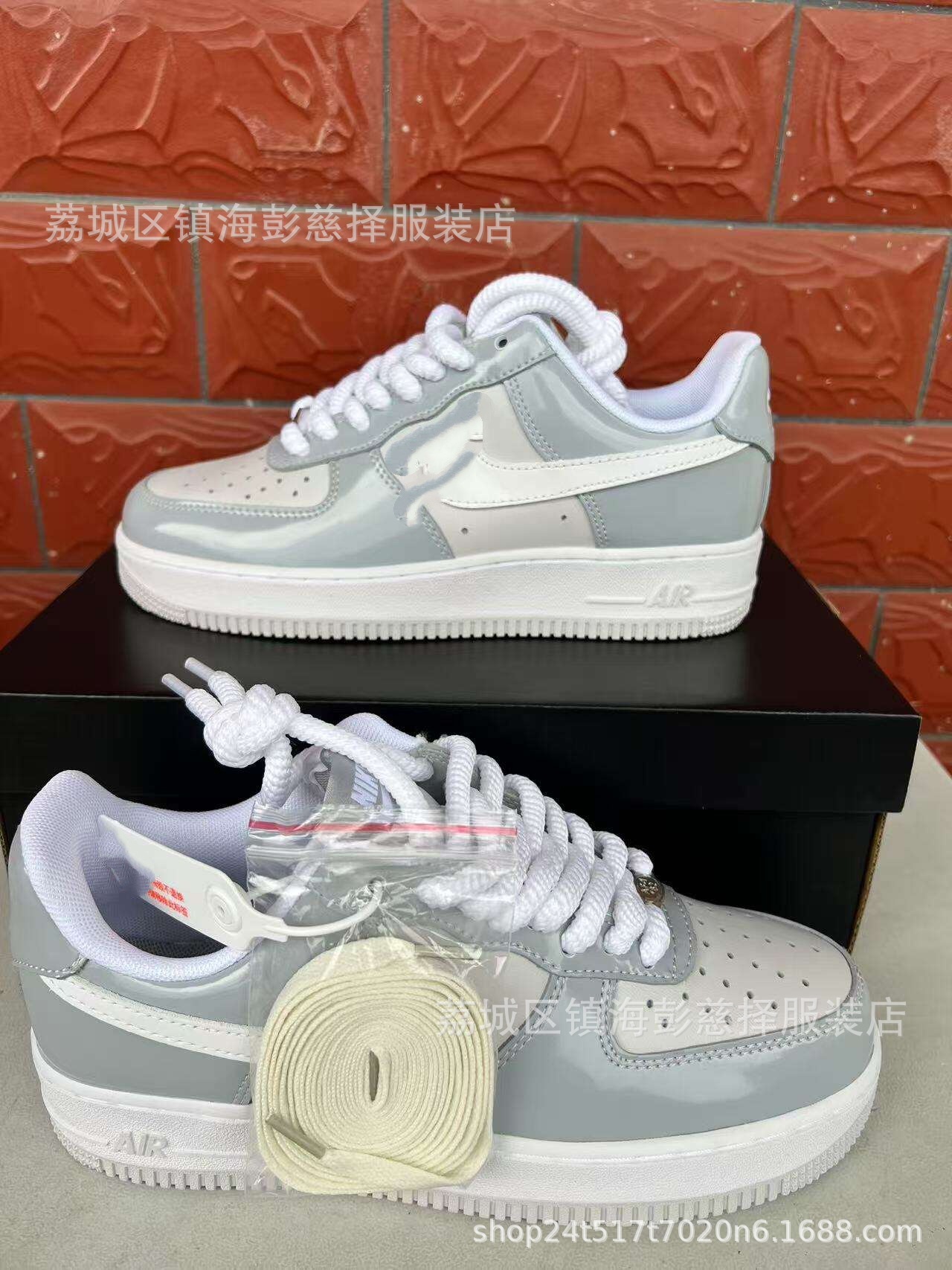 Precio de fábrica Putian puro nivel de cabeza original AF1 Halloween trigo negro y blanco panda baja fuerza aérea No. 1 comercio exterior transfronterizo