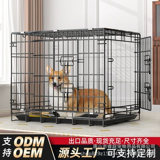 狗笼子中小型犬家用围笼室内泰迪可折叠狗笼亚马逊欧版分离笼