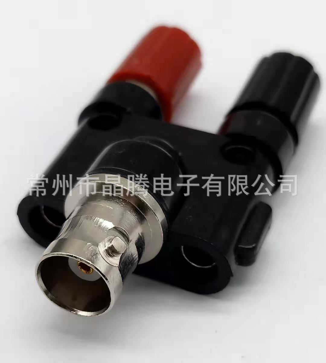 BNC母头镀镍转4mm香蕉插头 BNC母转双排香蕉头
