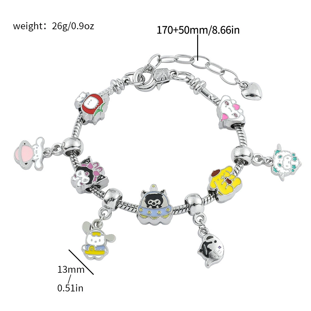 (Cross-border trading), fashionable fuchsia beaded bracelet, pendant, beads, accessory, DIY