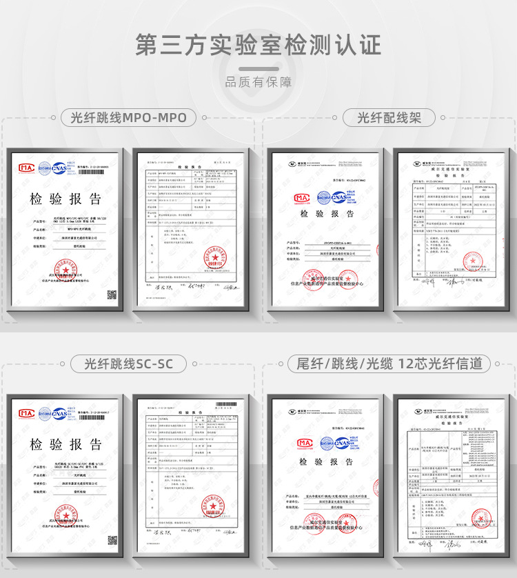 第三方实验室认证-多份报告