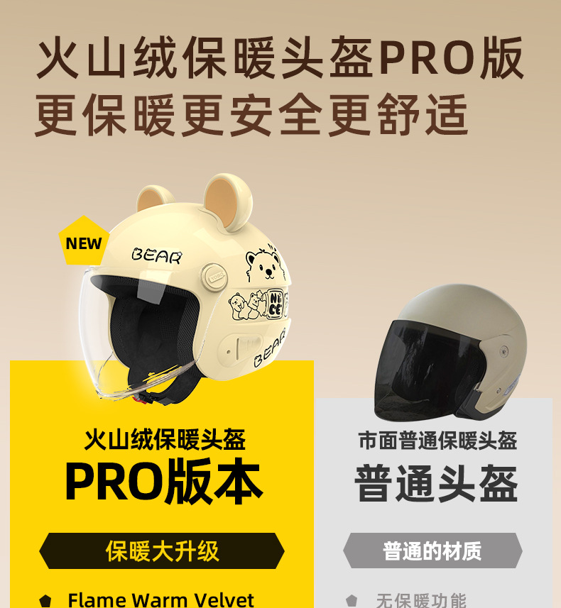Electric Vehicle Helmet Winter Warm Men Women Universal