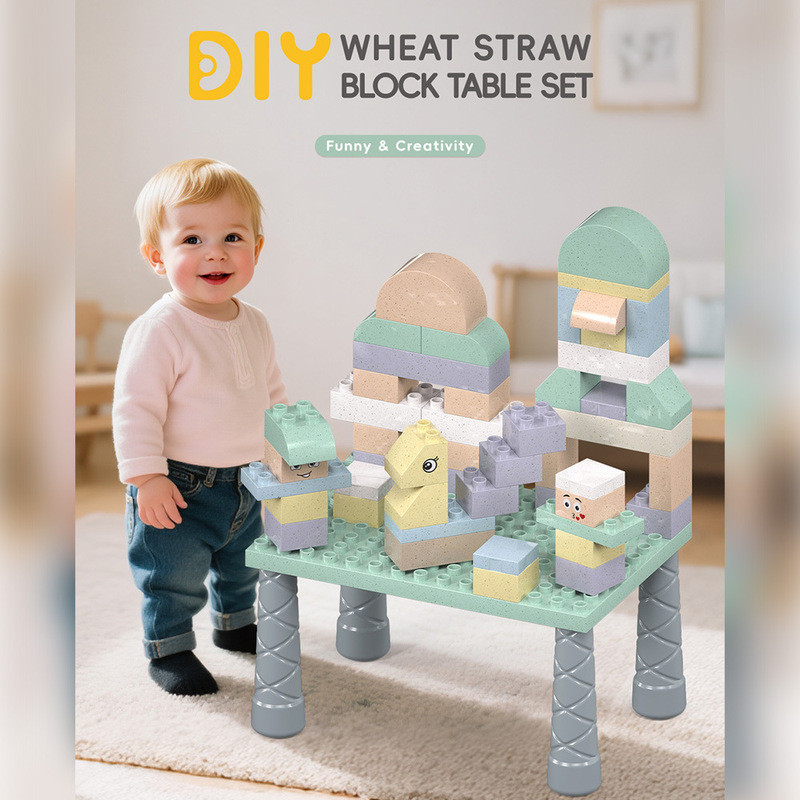 Cross-Border Kidsren's DIY Large Particle Building Block Table for Boys and Girls Baby Educational Assembly Large Size Toy Table Cross-Border Kidsren's DIY Large Particle Building Block Table for Boys and Girls Baby Educational Assembly Large Size Toy Table