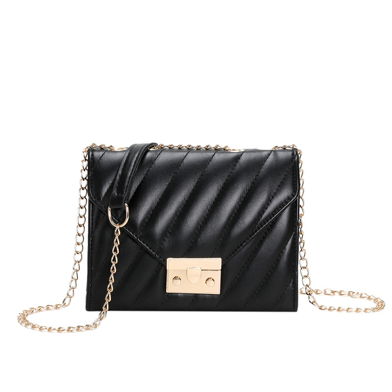 Bolso de costura de automóvil para mujeres fresco estilo exterior bolso de color sólido 2025 moda nueva bolsa de cinturón de cerradura de primavera