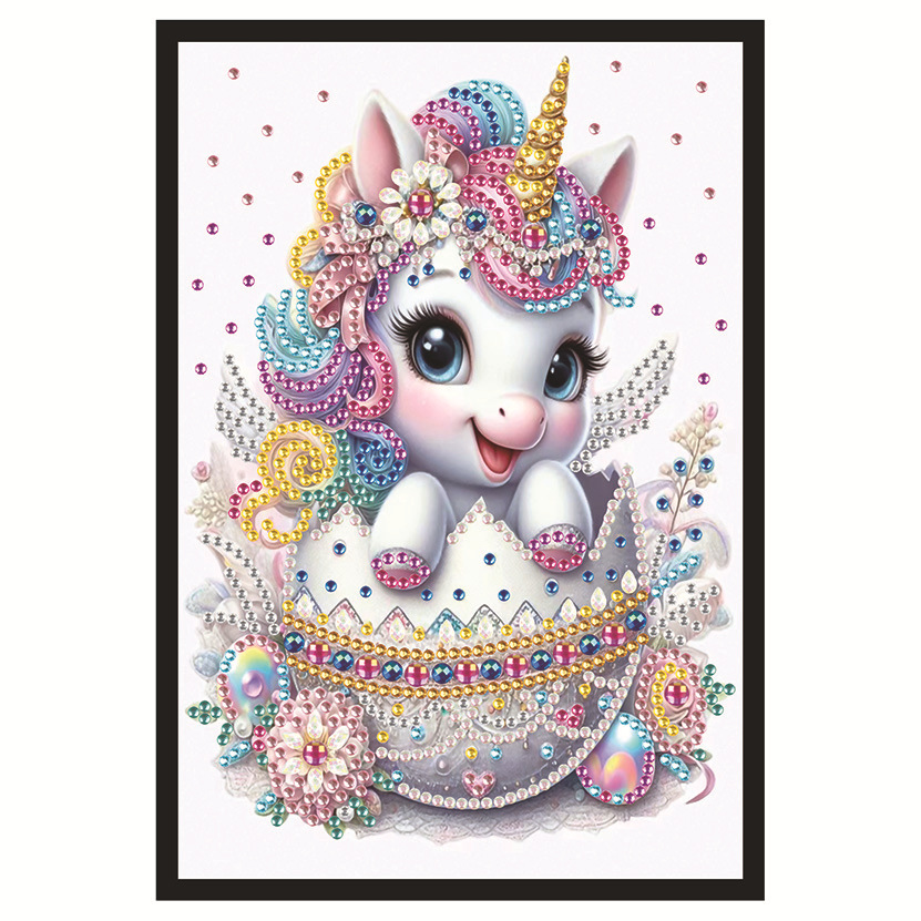 Transfronterizos nuevos dibujos de diamantes DIY hechos a mano unicornio dibujo de diamantes cuaderno dibujo de diamantes llenos de pintura de diamantes
