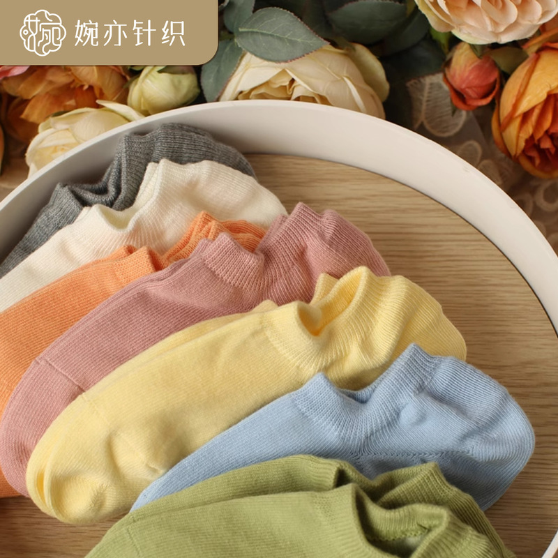 Socks Women's Shallow Mouth Invisible Short Socks Spring and Autumn Pure Cotton Ins Trendy Summer Thin Non-slip Solid Color Boat Socks Socks Women's Shallow Mouth Invisible Short Socks Spring and Autumn Pure Cotton Ins Trendy Summer Thin Non-slip Solid Color Boat Socks