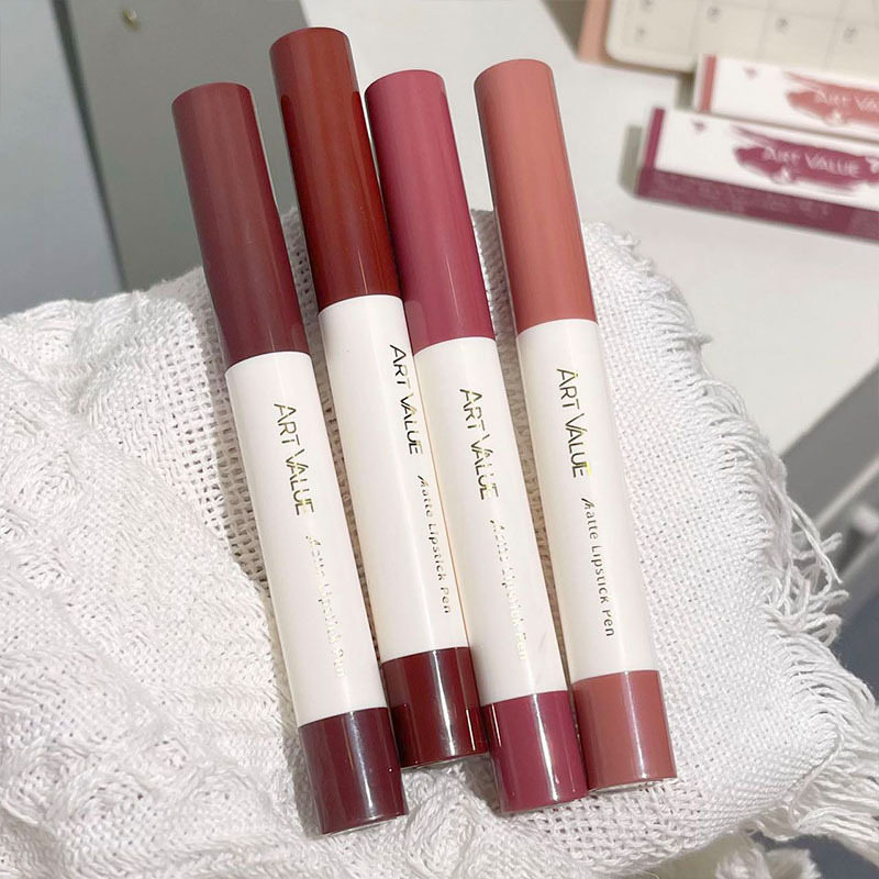 Art Value soft mist silky matte lipstick pen Velvet White colored lipstick all-Match Makeup cheap cross-border