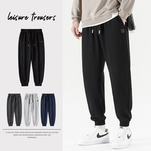 2023夏季新款日系潮牌男士宽松休闲运动卫裤男束脚长裤子一件代发