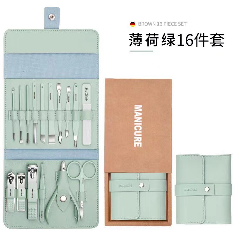 Kit Cortaúñas Acero Inoxidable - Incluye Herramientas Oídos