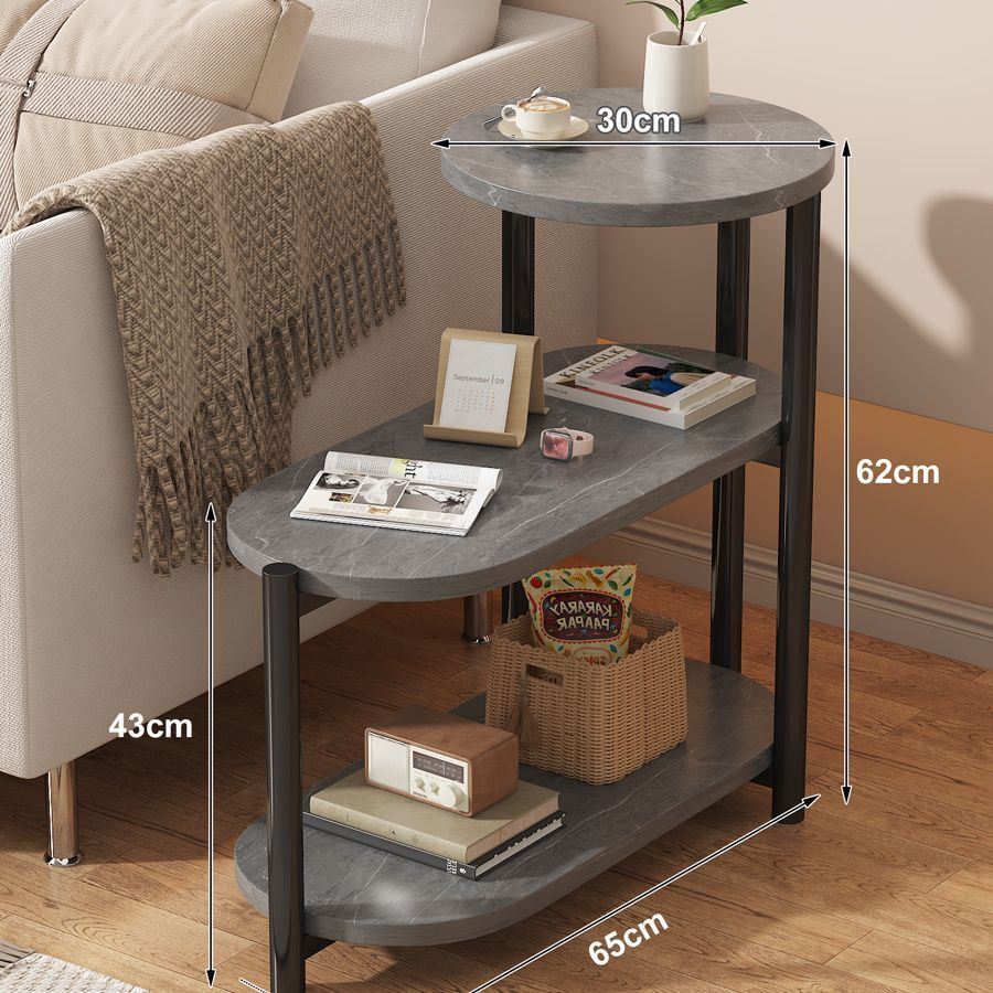 [블랙 프레임 스몰 사이즈] 회색 돌 패턴