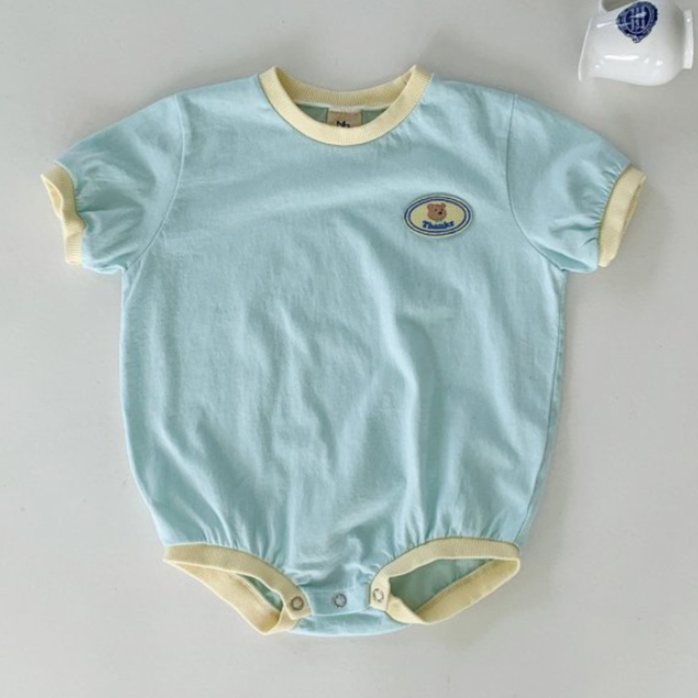 Niños de mangas cortas, bata de color, bata de color, ropa delgada coreana para niños, bolsa de verano para bebés