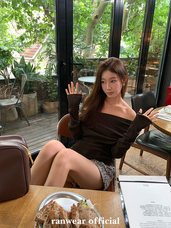 Ranwear色彩高材生 多种穿法年度挚爱羊毛轻软亲肤针织衫上衣女秋|undefined