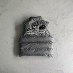 欧美Trapstar潮牌马甲虎头标图案黑色马甲外穿百搭情侣保暖背心