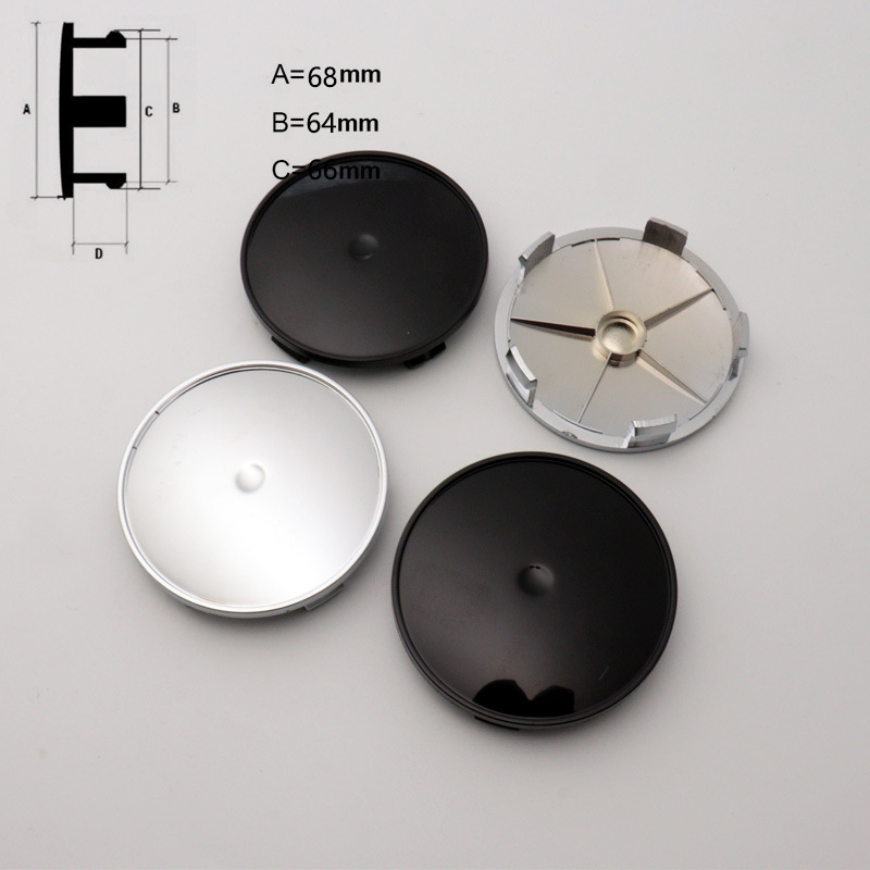 Car modified hub cover Bao ma diameter 68mm inner diameter 64mm ABS blank base hub center cover accessories Car modified hub cover Bao ma diameter 68mm inner diameter 64mm ABS blank base hub center cover accessories