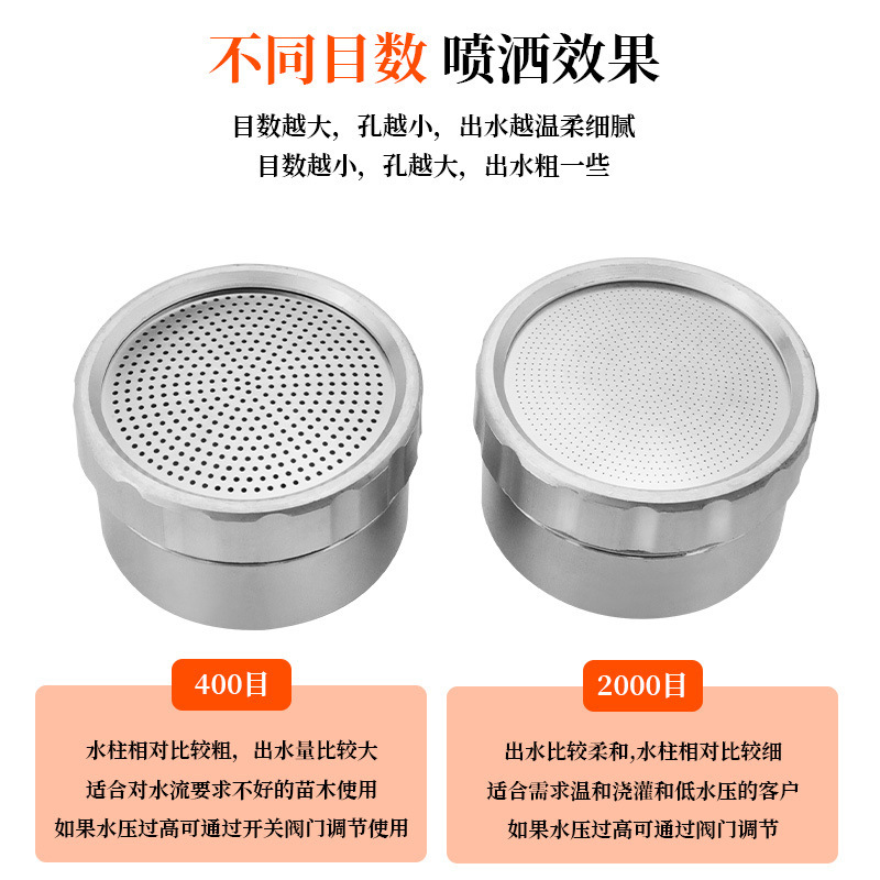 铝合金洒水喷头 菜果园浇水工具配件  园艺浇花洒水 园林灌溉喷头|undefined