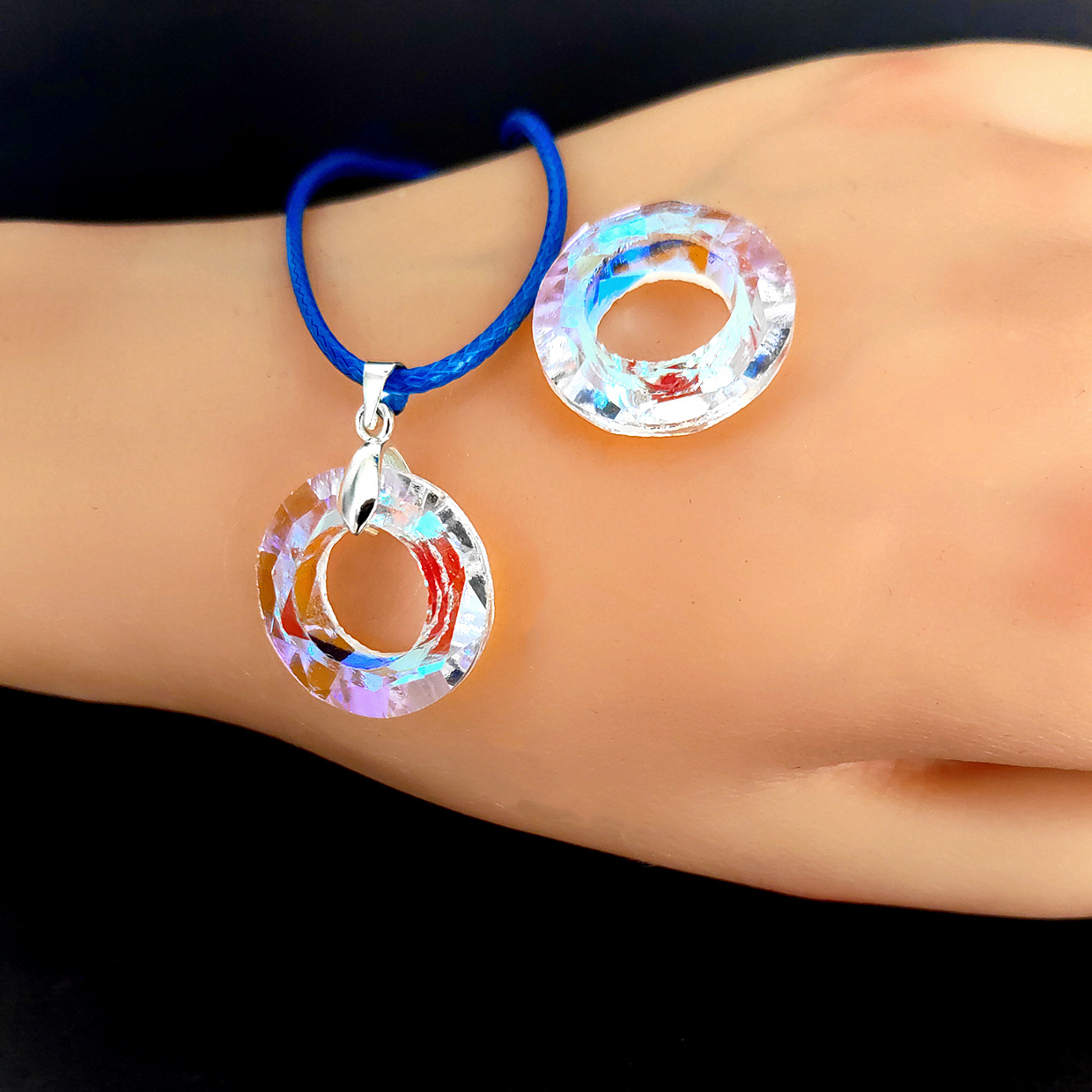 天蓝之光—20mm天使环 / 无扣吊坠