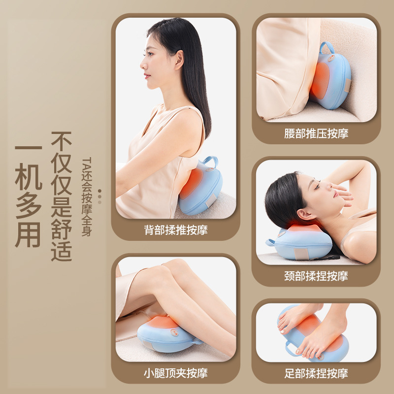 頚椎マッサージ器枕全身腰肩首多機能マッサージ枕家庭用車載マッサージ器卸売り|undefined