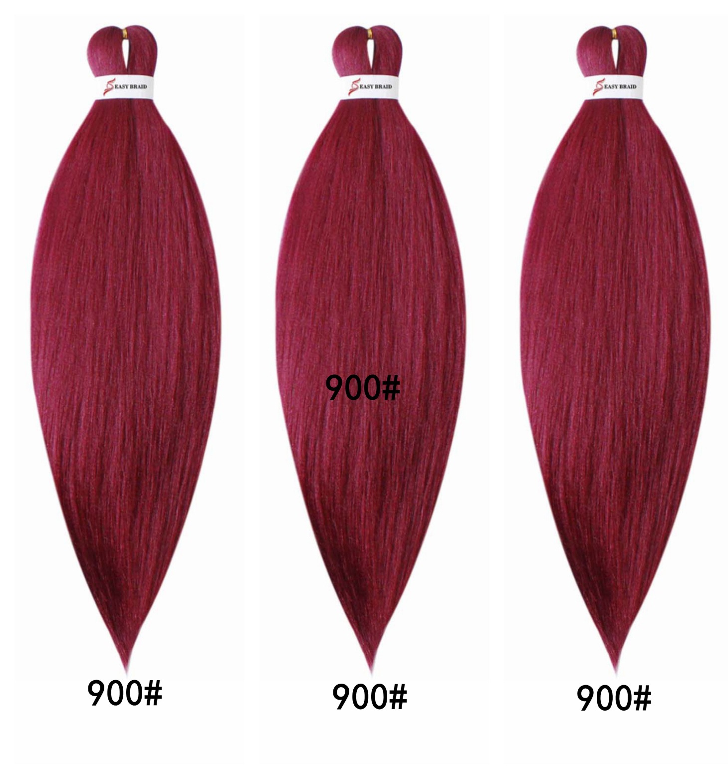 EZ gran trenza fibra química ignífugo filamento africano sucio aguja de trenza 3X fácil trenza cabello de tres piezas conjunto de pelucas