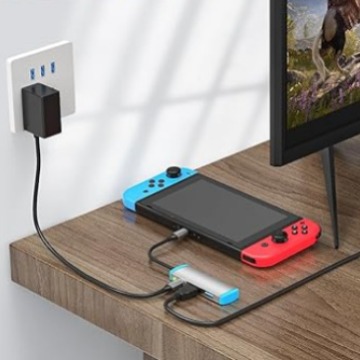 Switch 2 convertidor de video de aluminio HDMI   PD 100 W   USB 3.0 4K 60H