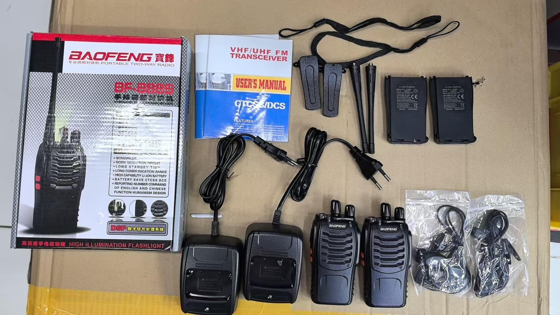 Walkie-Talkie Civil para Exteriores BF-888S, Baofeng Inalámbrico de Mano, Versión en Inglés para Comercio Exterior, Venta al Por Mayor del Fabricante