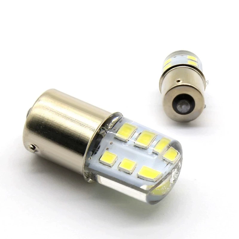 Автомобильный стоп-сигнал, ярко мигающий LED 1157 силиконовый 2835 12 SMD, лампа T20